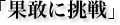 「果敢に挑戦」