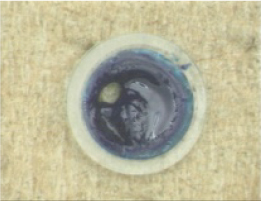 Comparison of ink solidification prevention effects and visibilities